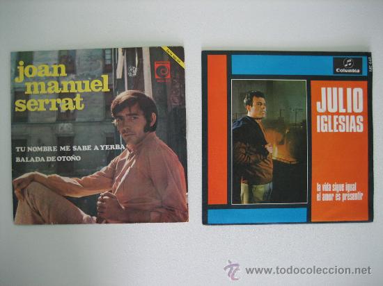 Discos de vinilo: Joan Manuel Serrat y Julio Iglesias - Foto 1