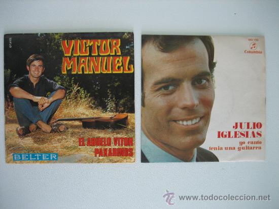 Discos de vinilo: Victor Manuel y Julio Iglesias - Foto 1