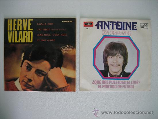 Discos de vinilo: Antoine y Herv&eacute; Vilard - Foto 1