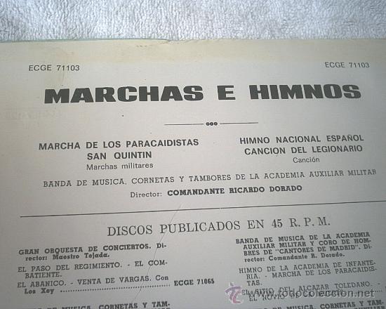 Discos de vinilo: MARCHAS E HIMNOS - 1969 - Foto 2