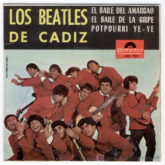 Discos de vinilo: SINGLE LOS BEATLES DE CADIZ , POLYDOR 1965 - Foto 1