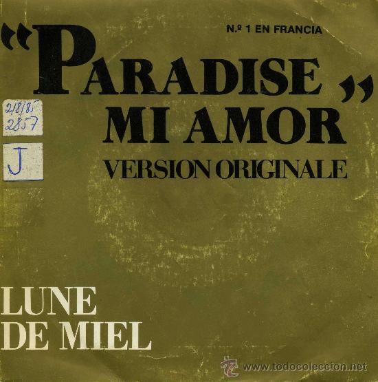 Discos de vinilo: Lune de Miel - Paradise mi amor - Foto 1