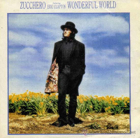 Discos de vinilo: Zucchero featuring Eric Clapton - Wonderful World - Foto 1