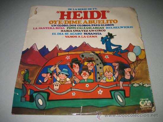 Discos de vinilo: ANTIGUO DISCO DE VINILO DE HEIDI - DIME ABUELITO - Foto 1