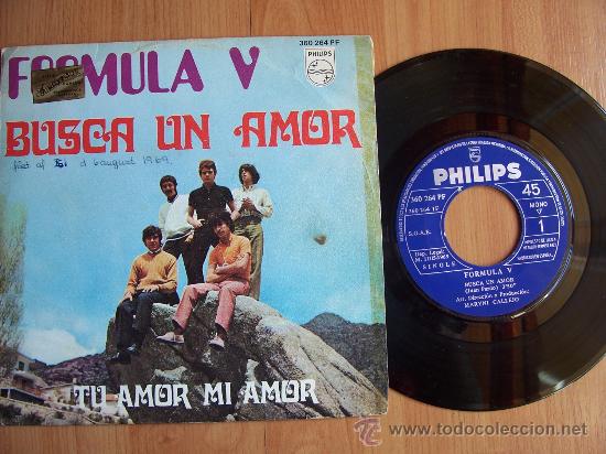 Discos de vinilo: FORMULA V `Busca un amor`Single 1969 - Foto 1