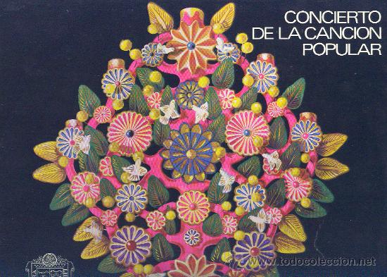 Dischi in vinile: CONCIERTO DE LA CANCION POPULAR MEXICO.LP H.HUERTA.C.SANCHEZ.F.ARRIEGA VARIOS