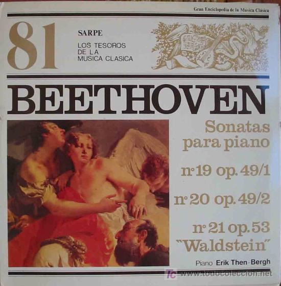 Discos de vinilo: BEETHOVEN: Sonatas para piano N&ordm;19 Op.49/1, N&ordm;20 Op. 49/2, N&ordm;21 Op.53 WALDSTEIN. Sarpe TMC 81