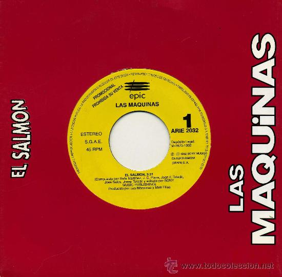 Discos de vinilo: Las M&aacute;quinas - El Salm&oacute;n - Foto 1