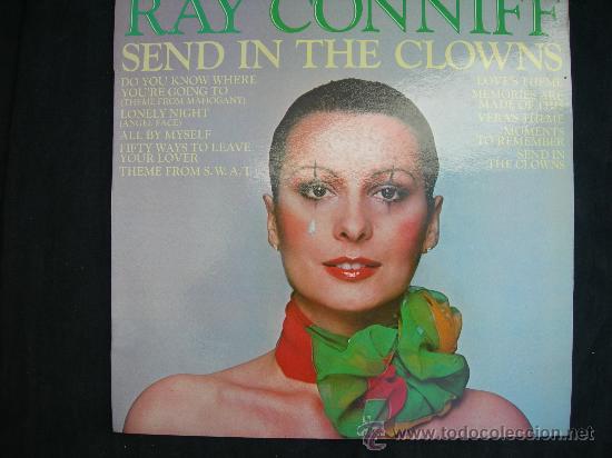 Discos de vinilo: LP RAY CONNIFF / SEND IN THE CLOWNS - Foto 1