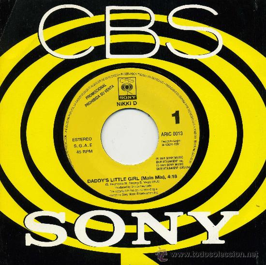 Dischi in vinile: Nikki D - Daddy&acute;s little girl (Main Mix)
