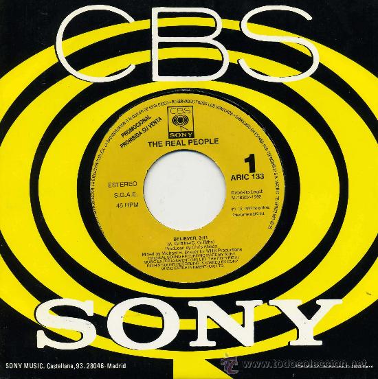 Discos de vinilo: The Real People - Believer - Foto 1