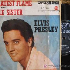 Discos de vinilo: ELVIS PRESLEY : HIS LATEST FLAME (MARIE'S THE NAME); LITTLE SISTER. 1961. RCA 37-7908. 1 SINGLE 33 