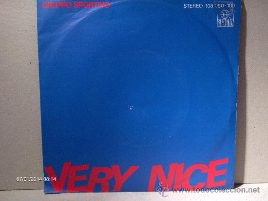 Discos de vinilo: GRUPPO SPORTIVO ---- VERY NICE - Foto 1