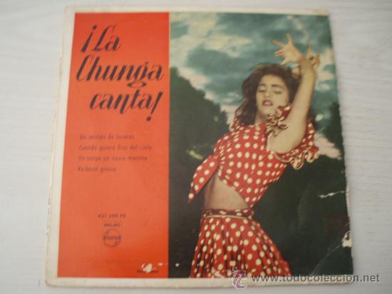 Discos de vinilo: LA CHUNGA CANTA. A&ntilde;o 1959. Vinilo Azul. - Foto 1