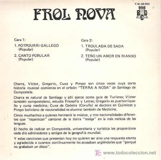 Discos de vinilo: FROL NOVA - TRULADA DE SADA *** EP ** BCD 1971RARO - Foto 2