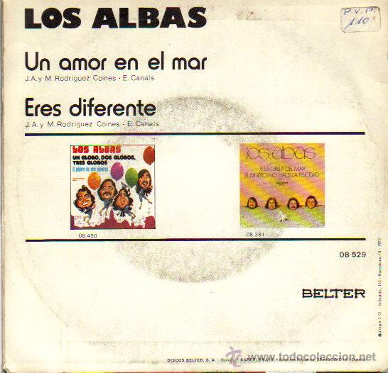 Discos de vinilo: LOS ALBAS / UN AMOR EN EL MAR / ERES DIFERENTE - Foto 2