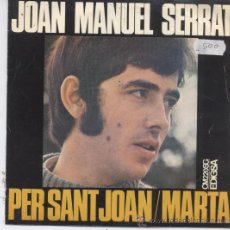 Disques de vinyle: JOAN MANUEL SERRAT,PER SANT JOAN,DEL 68. Lote 9207871
