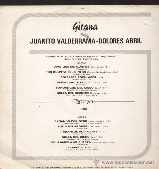 Discos de vinilo: GITANA / Varios (LP OLYMPO de 1973) - Foto 2