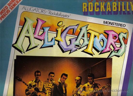 Discos de vinilo: Rockabilly doble lp : ALLIGATORS & CHRIS EVANS - Foto 1