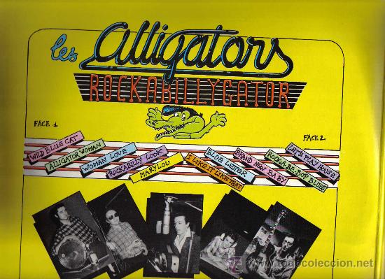 Discos de vinilo: Rockabilly doble lp : ALLIGATORS & CHRIS EVANS - Foto 3