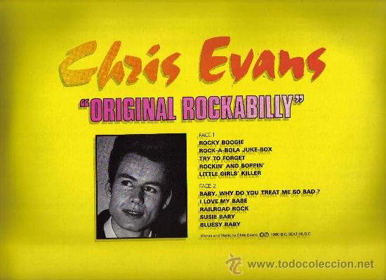 Discos de vinilo: Rockabilly doble lp : ALLIGATORS & CHRIS EVANS - Foto 4