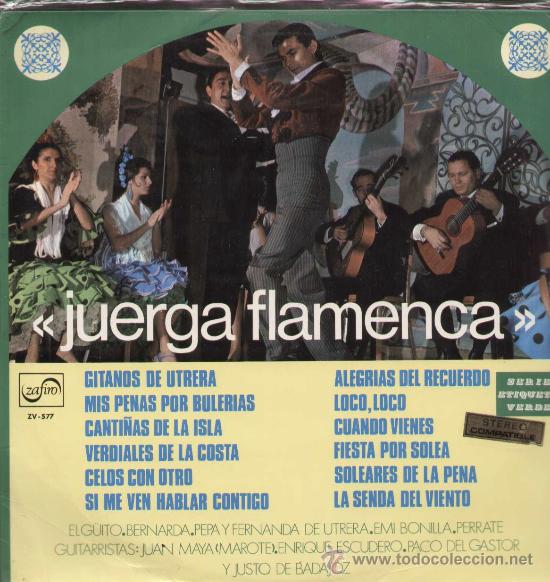 Discos de vinilo: JUERGA FLAMENCA / Varios (LP ZAFIRO de 1970) - Foto 1