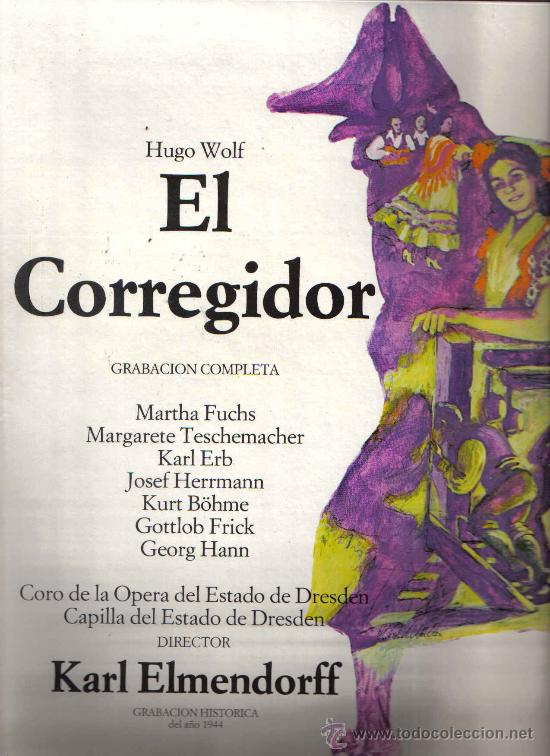 Discos de vinilo: OPERA - EL CORREGIDOR - HUGO WOLF  - CAJA CON 2 DISCOS - Foto 1