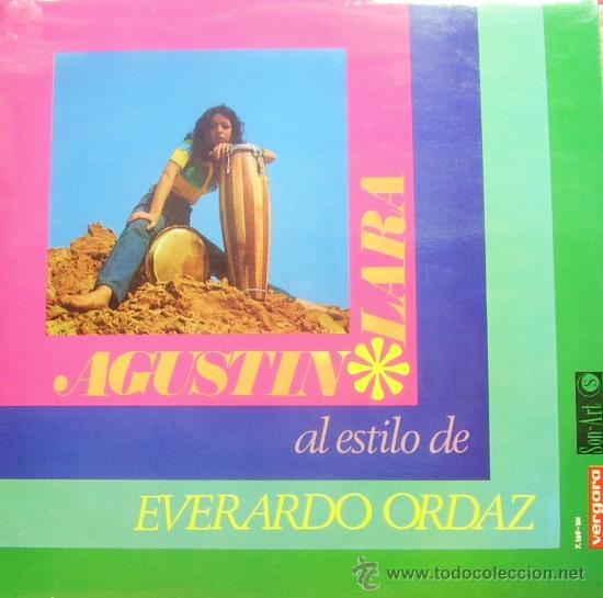 Discos de vinilo: AGUSTIN LARA AL ESTILO DE EVERARDO ORDAZ - LP 1969 - Foto 1