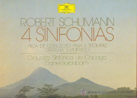 ROBERT SCHUMANN 4 SINFONIAS CAJA 3 LP MAS LIBRETO EN CASTELLANO DANIEL ABRENBOIM 2740174 D.GRAMMOPHO (Música - Discos - LP Vinilo - Clásica, Ópera, Zarzuela y Marchas)