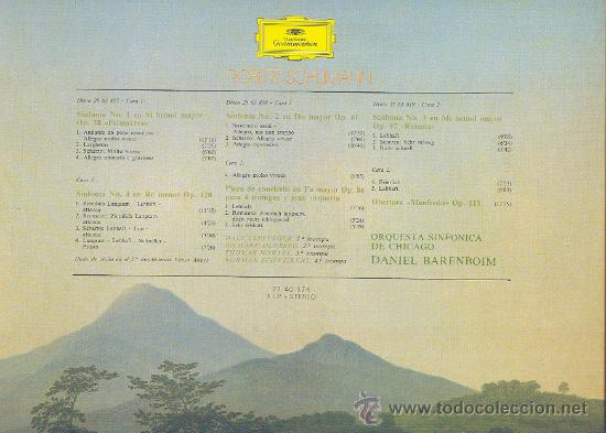 Discos de vinilo: robert schumann 4 sinfonias caja 3 lp mas libreto en castellano daniel abrenboim 2740174 d.graMMOPHO - Foto 2 - 26803776