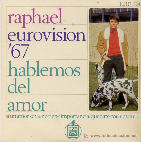 Discos de vinilo: RAPHAEL. EUROVISION&acute;67 - Foto 1