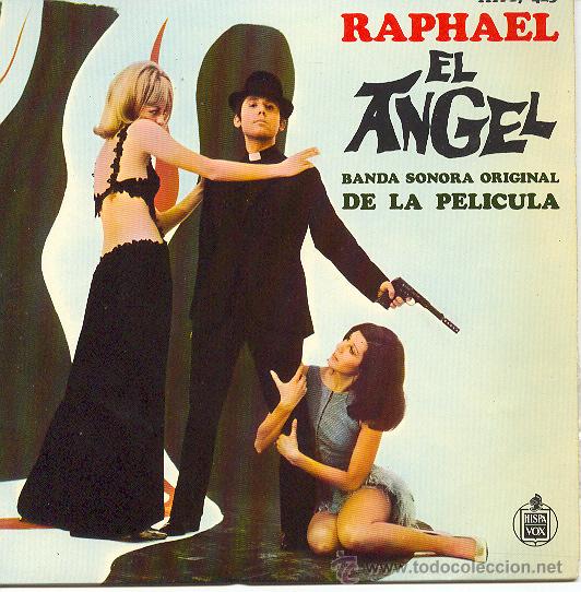 Discos de vinilo: RAPHAEL EP BANDA SONORA ORIGINAL EL ANGEL 1969 HISPAVOX SPA - Foto 1