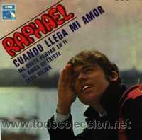 Discos de vinilo: RAPHAEL EP CUANDO LLEGA MI AMOR 1968 EMI SPA - Foto 1