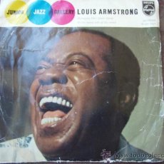 Discos de vinilo: LOUIS ARMSTRONG & HIS ALL-STARS (MAHOGANY HALL BLUES STOMP - ON THE SUNNY SIDE OF THE STREET) SINGLE
