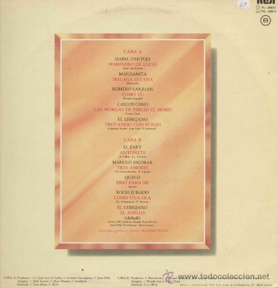 Discos de vinilo: LO NUESTRO / Varios (LP RCA de 1986) - Foto 2