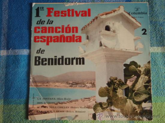 PRIMER FESTIVAL DE LA CANCIÓN ESPAÑOLA DE 'BENIDORM' (LA MONTAÑA - DON QUIJOTE - PAN,AMOR Y BESOS (Música - Discos de Vinilo - EPs - Otros Festivales de la Canción)