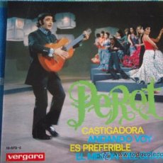 Discos de vinilo: PERET (CASTIGADORA - ANDANDO VOY - ES PREFERIBLE - EL MESON DEL GITANO) EP45 ESPAÑA VERGARA. Lote 10822648
