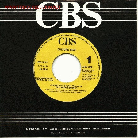 Discos de vinilo: Culture Beat - Cherry Lips - Foto 1