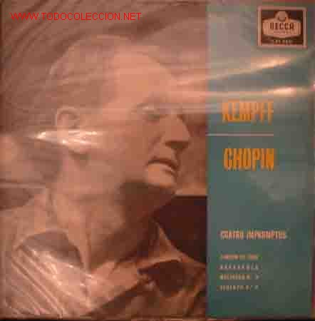 Discos de vinilo: Wilhelm KEMPFF : Chopin - Foto 1