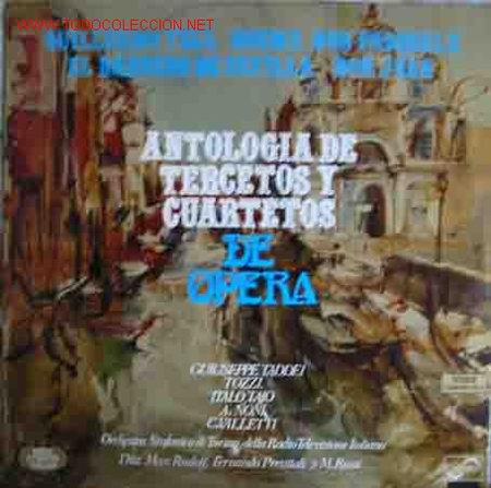 Discos de vinilo: ANTOLOGIA DE TERCETOS Y CUARTETOS CELEBRES - Foto 1