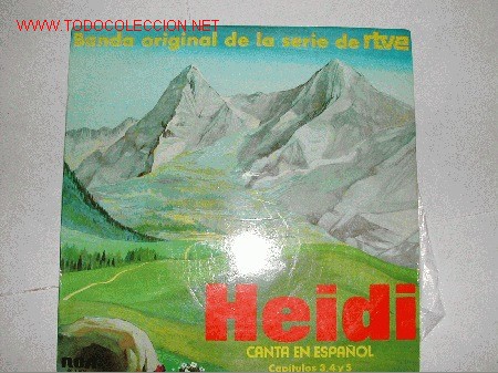 Discos de vinilo: HEIDI. CANCIONES EN ESPA&Ntilde;OL. LP A&Ntilde;O 1975 - Foto 1