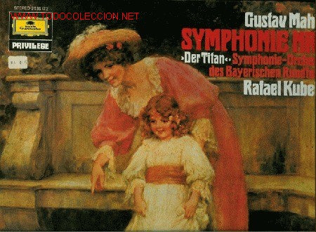 Disques de vinyle: Disco L. P. de vinilo Sinfon&iacute;a n&ordm; 1 Gustav Mahler, Titan. Orchester des Bayerischen Rundfunks de Raf