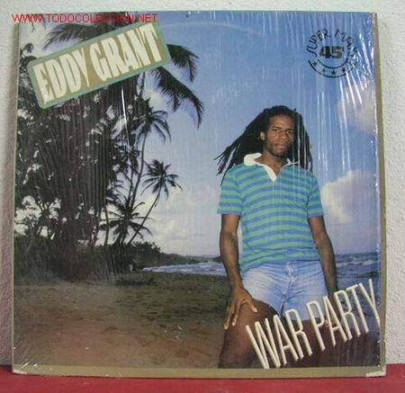 EDDY GRANT ( WAR PARTY ) MAXISINGLE 45RPM (Música - Discos de Vinilo - Maxi Singles - Reggae - Ska)
