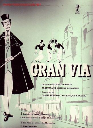 Discos de vinilo: ZARZUELA GRAN VIA  DISCO LP - Foto 1
