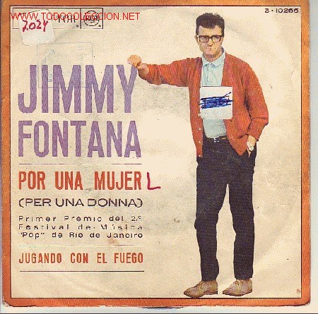 Discos de vinilo: JIMMY FONTANA DISCO SINGLE - Foto 1