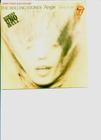 Discos de vinilo: The Rolling Stones.Single de 1973.Angie-Silver train - Foto 1