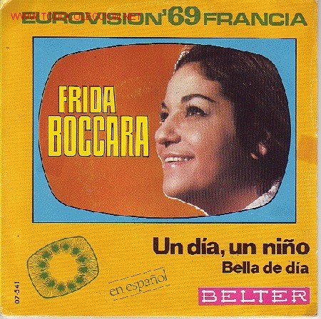 Discos de vinilo: FRIDA BOCCANA DISCO SINGLE EUROVISION EN ESPA&Ntilde;OL - Foto 1