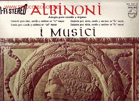 Discos de vinilo: ALBINONI DISCO LP - Foto 1