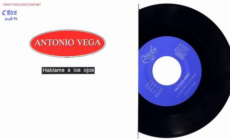 Vinyl records: ANTONIO VEGA EXTRA&Ntilde;O SINGLE PROMO 1991