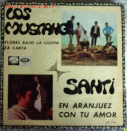 Discos de vinilo: LOS MUSTANGS / SANTI - Foto 1